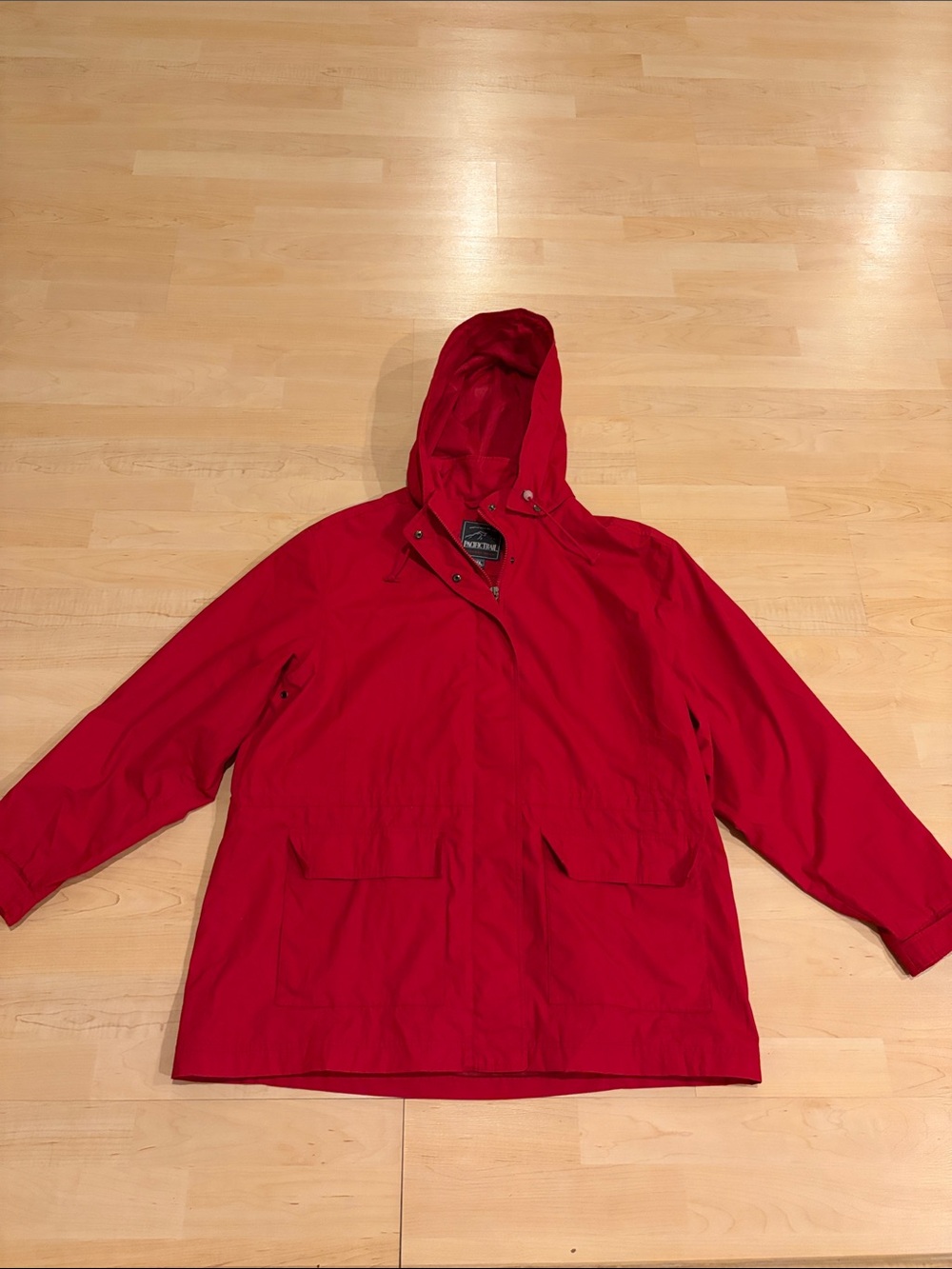 Pacific Trail Red Hooded Rain Jacket Women’s XL Gorpcore